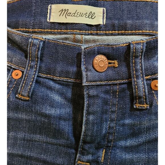 Madewell Skinny Skinny Ankle Jeans Size 25x28 Medium Blue Stretch Denim - Picture 8 of 8